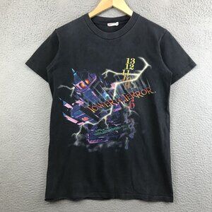 Vintage Disney Tower Of Terror T-Shirt Size S Graphic Print Black Cotton
